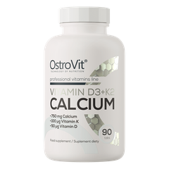 OstroVit Vitamin D3 + K2 + Calcium hộp 90 viên