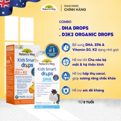 Combo Kids Smart Drops DHA + D3 K2