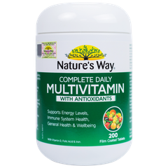 Viên uống Nature’s Way Complete Daily Multivitamin Bổ Sung Vitamin và Khoáng Chất 200 Viên
