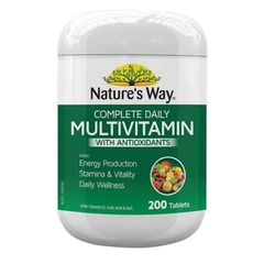 Viên Vitamin Tổng Hợp Hữu Cơ Nature’s Way Complete Daily Multivitamin (200 Viên) Tăng Đề Kháng