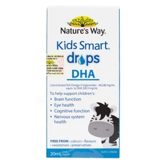 Siro Dầu Cá Omega 3 Cho Bé Nature's Way Kids Smart Drops DHA (20ml)
