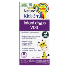 Siro Bổ Sung Vitamin D3 Cho Bé Nature’s Way Kids Smart Infant Drops VD3 (13ml)