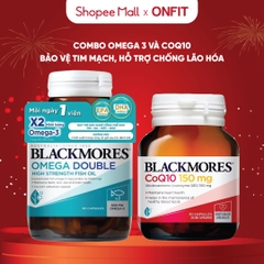 Combo Blackmores Omega 3 và CoQ10