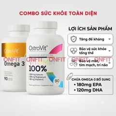 Combo Ostrovit Vit & Min 90 Viên và Omega 3 90 Viên