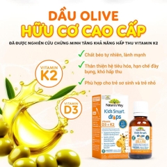 Siro D3 K2 Cho Bé Nature's Way Vitamin D3 K2 Organic (11ml)