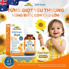 Siro Vitamin D3 K2 Cho Bé Nature's Way Vitamin D3 K2 Organic (11ml)