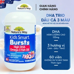 Nature's Way Omega-3 Fish Oil Trio 60 Viên