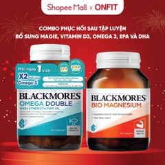 Combo Blackmores Omega 3 và Bio Magnesium