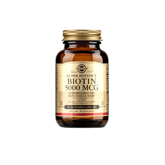 Viên Uống Hỗ Trợ Tóc Solgar Super Potency Biotin 5000mcg (50 Viên)