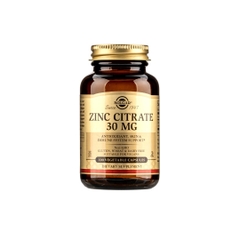 Thực phẩm bảo vệ sức khỏe Solgar Zinc Citrate 30mg (Hộp 100 viên)