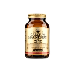 Viên bổ sung khoáng chất Solgar Calcium Magnesium Plus Zinc giúp xương chắc khỏe (Hộp 100 viên)