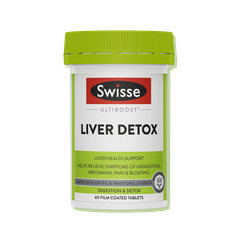 Viên uống Swisse Ultiboost Liver Detox hỗ trợ cải thiện chức năng Gan (Hộp 120 viên)