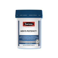 Viên uống SWISSE Ultiboost Men's Potency+ hỗ trợ Sức khỏe sinh sản Nam (Hộp 30 viên)