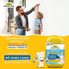 Nature’s Way Kids Smart Vita Gummies Calcium + Vitamin D 60 Viên