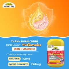 Nature’s Way Vita Gummies Iron + Vitamin C 60 Viên