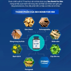 Viên Hỗ Trợ Sinh Lý Nam Applied Nutrition Sex Bomb (120 viên)