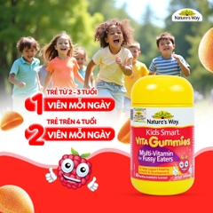 Nature's Way Kids Smart Vita Gummies Multi Vitamin Fussy Eaters 60 Viên