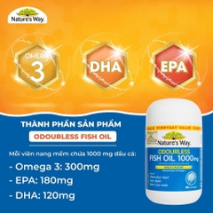 Nature’s Way Odourless Fish Oil 1000mg
