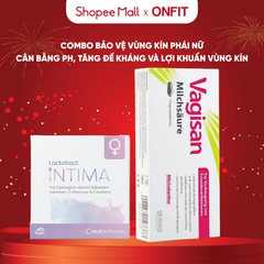 Combo Men Vi Sinh Lactobact và Hộp 16 Viên Đặt Vùng Kín Vagisan
