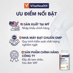 Viên Hỗ Trợ Xương Sụn Khớp VitaHealth Knee Support (60 Viên)