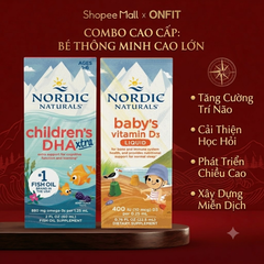 Combo Nordic Naturals DHA Xtra & Baby's D3