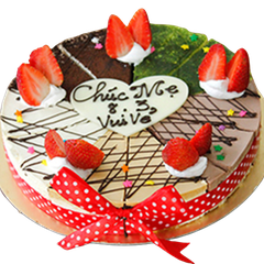 Tiramisu trang trí trái cây