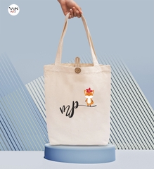 Túi Tote vải canvas hình chú Sóc nhỏ