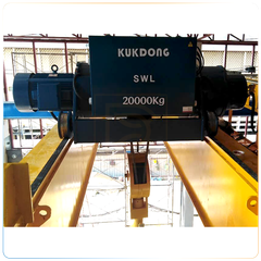 Palang cáp điện Kukdong - Dầm đôi, dòng KDWD