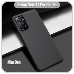 Ốp lưng cho Redmi Note 11 Pro - Note 12 Pro 4G Frosted Shield nhựa PC cứng Nillkin , Vân nhám , chống vân tay