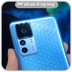 Miếng dán PPF Xiaomi 12T - 12T Pro chống trầy mặt lưng, tổ ong trong