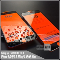 Kính cường lực 11D cho iPhone 6-7-8 / 6-7-8 Plus / X-Xs-Xr / Xs Max / iPhone 11/11 Pro/11 Pro Max Full viền Đen MIETUBL