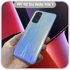 Miếng Dán PPF mặt sau cho Xiaomi Redmi Note 11 - 11S - 11 Pro -11 Pro Plus, Trong suốt - Ánh 7 màu - Nhám