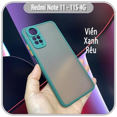 Ốp lưng cho Xiaomi Redmi Note 11 - 11S 4G nhám viền màu che camera