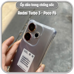 Ốp dẻo trong cho Poco F6 - Redmi Turbo 3, che camera