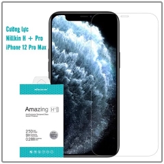 Kính cường lực cho iPhone 12 - iPhone 12 Pro - iPhone 12 Pro Max trong suốt Nillkin H+ Pro