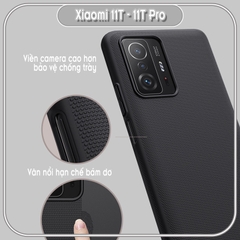 Ốp lưng cho Xiaomi 11T - 11T Pro Frosted Shield nhựa PC cứng Nillkin , Vân nhám , chống vân tay