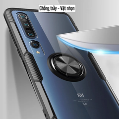 Ốp lưng Xiaomi Mi 10 - Mi 10 Pro Trong Suốt Chống Sốc iRing Viền Màu