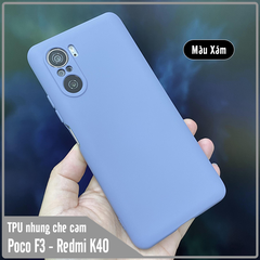 Ốp lưng cho Xiaomi Poco F3 - Redmi K40, nhựa TPU dẻo màu lót nhung che camera