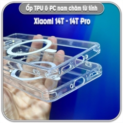 Ốp TPU+PC mỏng cho Xiaomi 14T - 14T Pro, có nam châm sạc từ tính