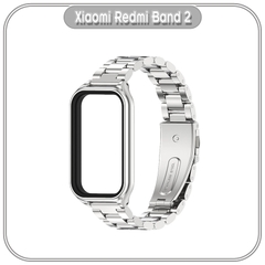 Vòng thay thế Xiaomi Redmi Band 2 Mijobs kim loại bản lớn Metal Strap Plus