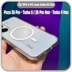 Ốp TPU+PC cho  Poco X8 Pro - Turbo 5 / X8 Pro Max - Turbo 5 Max, nam châm sạc từ tính