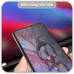 Kính cường lực cho các dòng Xiaomi - Poco - Redmi - Redmi Note - Black Shark chống nhìn trộm full viền đen