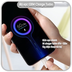 Bộ sạc siêu nhanh Mi Turbo 90W GaN cho điện thoại Xiaomi, cáp 6A 100cm