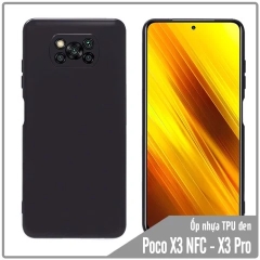 Ốp lưng cho Xiaomi Poco X3 NFC - X3 PRO nhựa dẻo TPU Đen - che camera