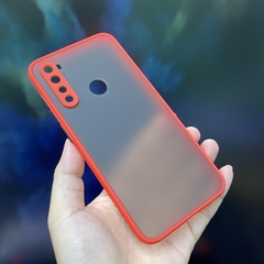 Ốp lưng cho Xiaomi Redmi Note 8 trong nhám viền màu che camera