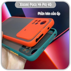 Ốp lưng cho Xiaomi PocoPhone M4 Pro 4G nhám viền màu che camera