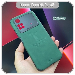 Ốp lưng cho Xiaomi Poco M4 Pro 4G da hươu 4 góc chống sốc