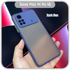 Ốp lưng cho Xiaomi PocoPhone M4 Pro 4G nhám viền màu che camera