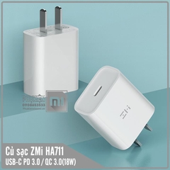 Củ sạc nhanh ZMi HA711 USB-C QC 3.0 / PD 3.0 (18W)