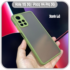 Ốp lưng cho Xiaomi Redmi Note 11S 5G - Poco M4 Pro 5G nhám viền màu che camera